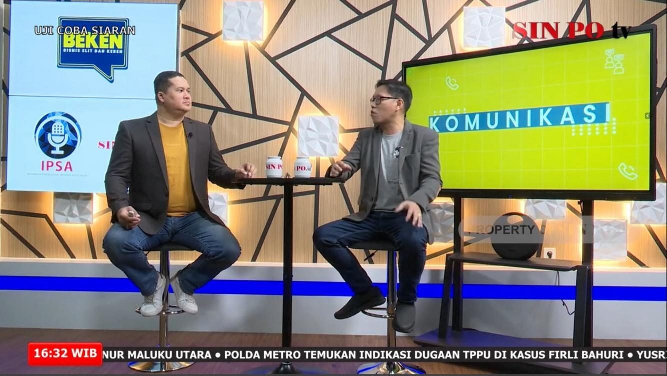 Ronnie Francis sebagai co-host program BEKEN di televisi